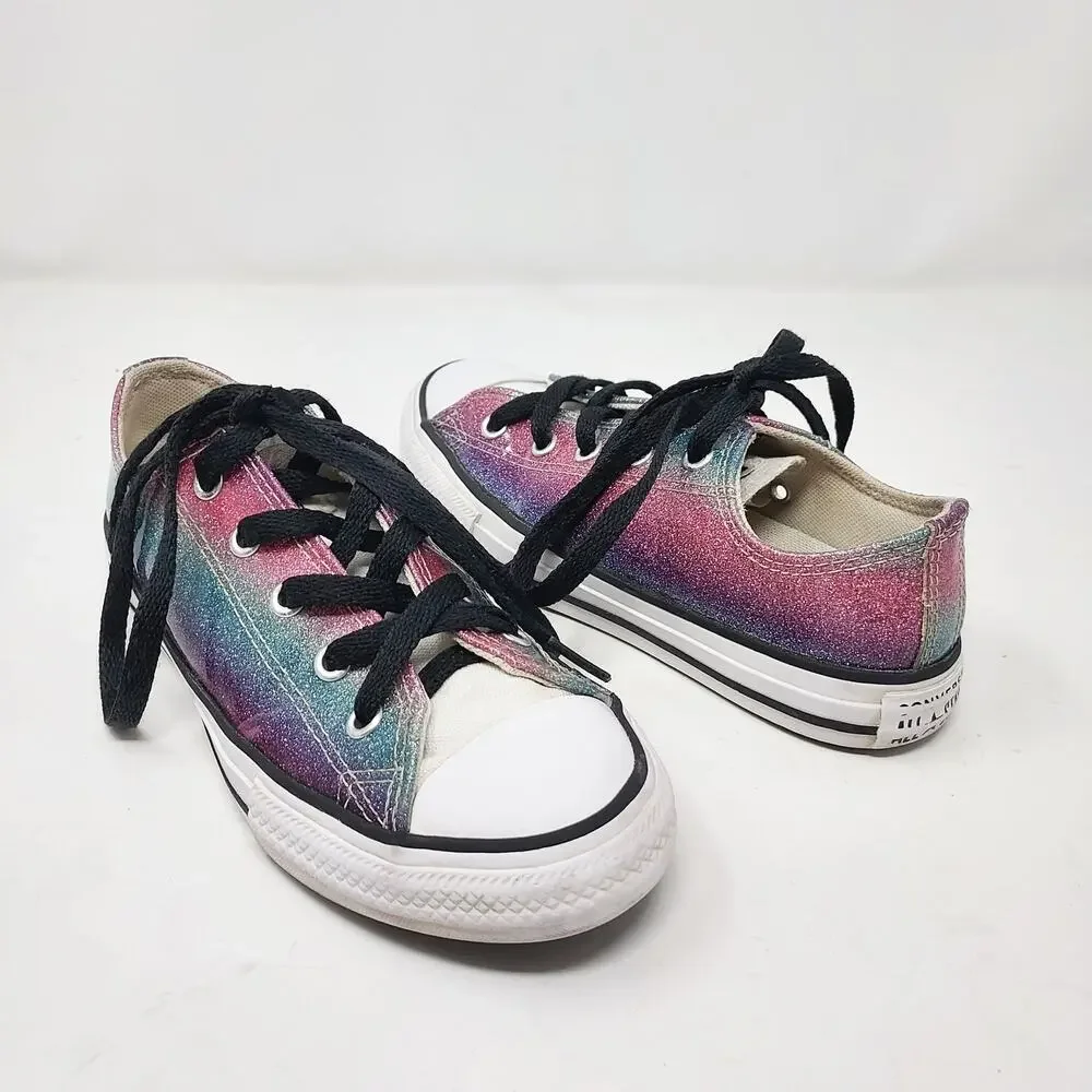 Converse Ombre Glitter Sneakers Size 1